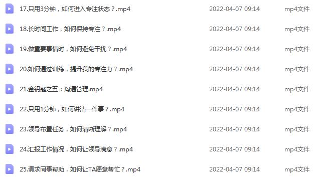 [创业项目]（2493期）《时间管理的5把金钥匙》提升你的时间和生活掌控力 做高效能人士-第3张图片-智慧创业网