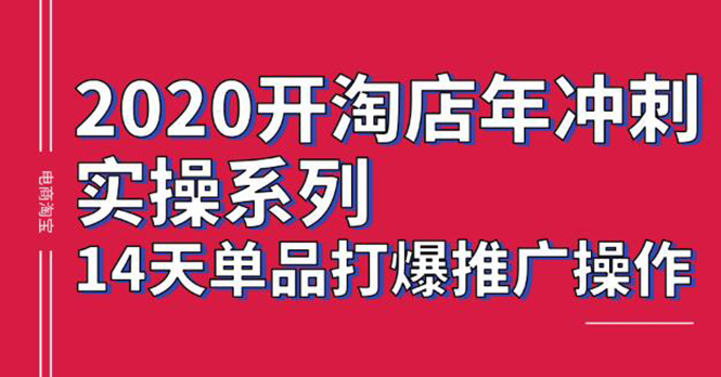 [国内电商]（1260期）2020淘宝冲刺实操，14天单品打爆推广操作，抖音拉爆销量核心技巧(价值4288)-第2张图片-智慧创业网