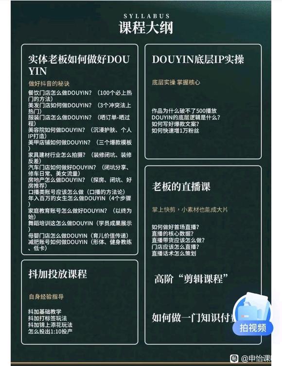 [短视频运营]（3498期）短视频流量运营课程：实体老板抖音转型课（17节）-第2张图片-智慧创业网