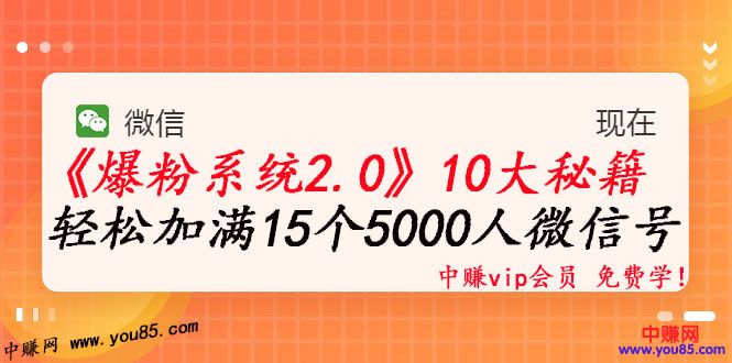 [引流-涨粉-软件]（982期）《爆粉系统2.0》，轻松加满15个5000人微信号，实现月入10万元+-第2张图片-智慧创业网