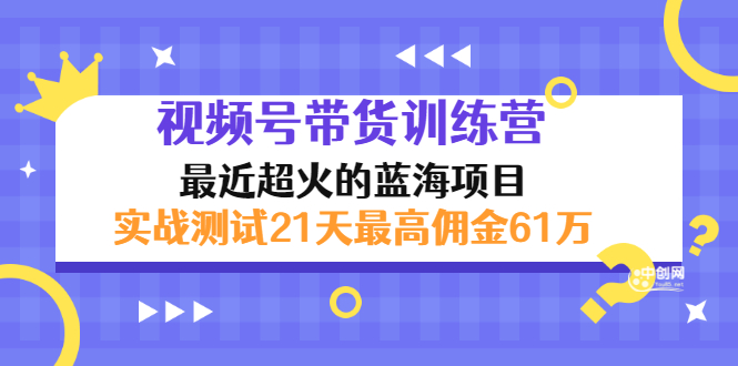 [短视频运营]（2946期）外面收899【视频号带货训练营】最近超火：实测21天最高佣金61W(7月4日更新)-第1张图片-智慧创业网