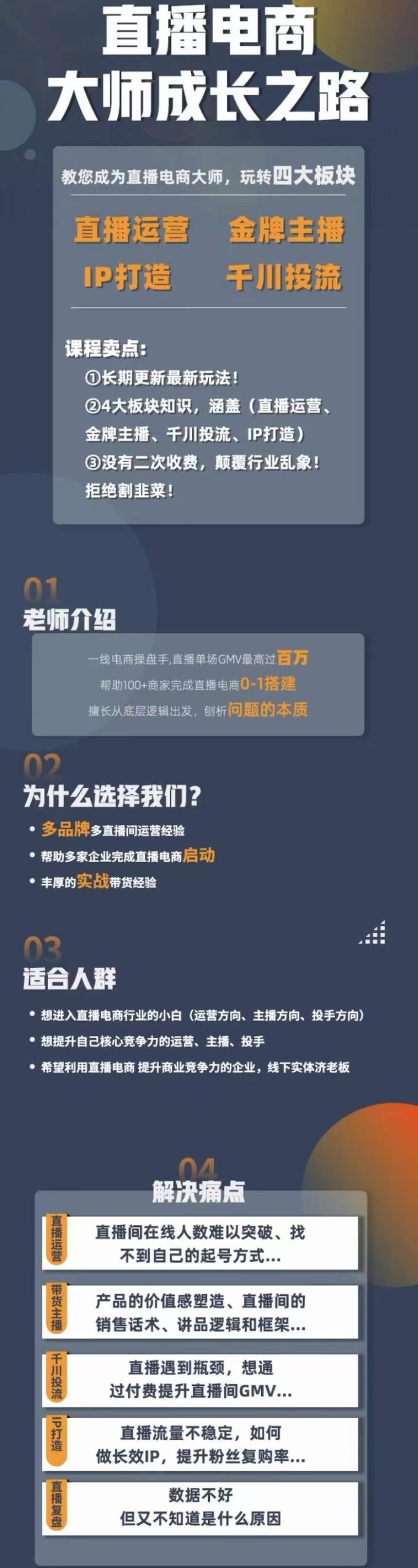[直播带货]（4200期）直播电商高手成长之路：教你成为直播电商大师，玩转四大板块（25节）-第3张图片-智慧创业网