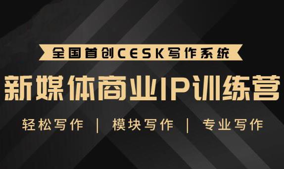 [新媒体]（1843期）新媒体商业IP训练营：轻松写作模块 零基础写作小白 系统学习写作