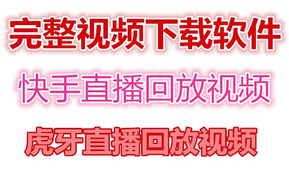 [直播带货]（4285期）快手直播回放视频/虎牙直播回放视频完整下载(电脑软件+视频教程)-第1张图片-智慧创业网