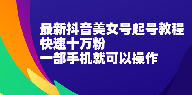 [引流-涨粉-软件]（2096期）最新抖音图文号起号教程，快速十万粉，一部手机就可以操作！