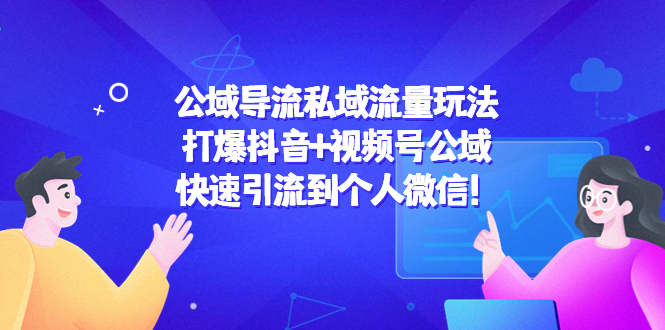 [引流-涨粉-软件]（4416期）公域导流私域流量玩法：打爆抖音+视频号公域，快速引流到个人微信！-第1张图片-智慧创业网