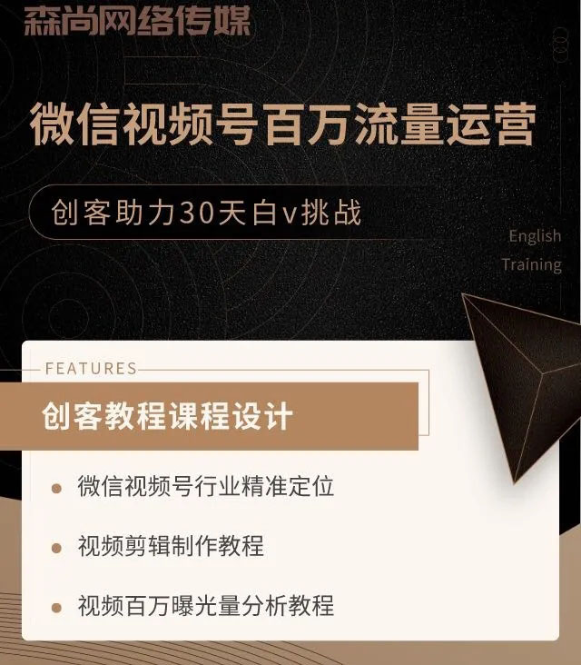 [短视频运营]（1520期）微信视频号百万流量运营：行业定位+视频剪辑制作+视频百万曝光量分析-第2张图片-智慧创业网