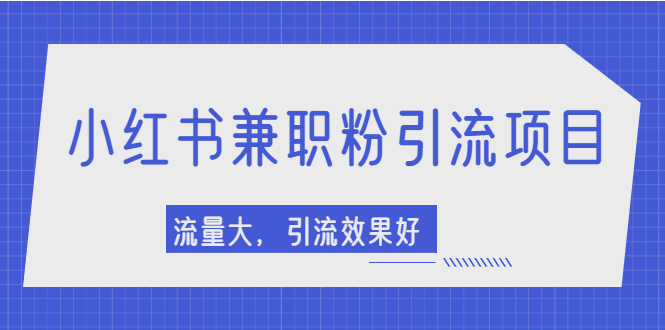 [小红书]（2129期）小红书引流项目，日引1000+兼职粉，流量大，引流效果好【视频课程】-第1张图片-智慧创业网