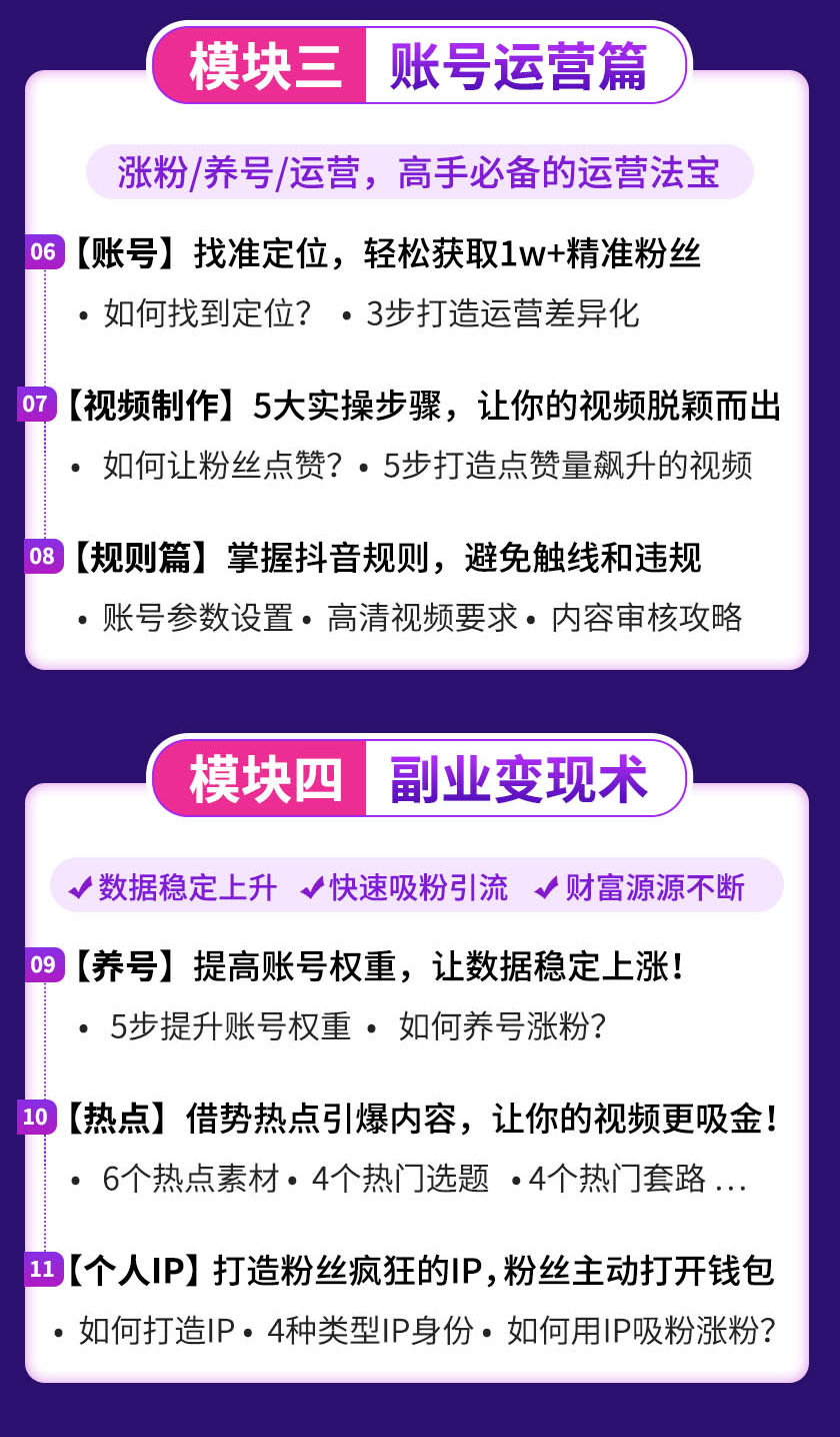 [短视频运营]（1355期）15天短视频掘金营：会玩手机就能赚钱，新手暴利玩法月入几万元（15节课）-第11张图片-智慧创业网