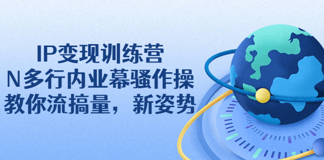 [引流-涨粉-软件]（2263期）IP变现训练营：N多行内业幕骚作操，教你流搞量，新姿势！