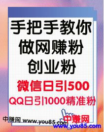 [引流-涨粉-软件]（969期）手把手教你做网赚粉，创业粉，私域流量（第一期）简单粗暴的玩法-第2张图片-智慧创业网