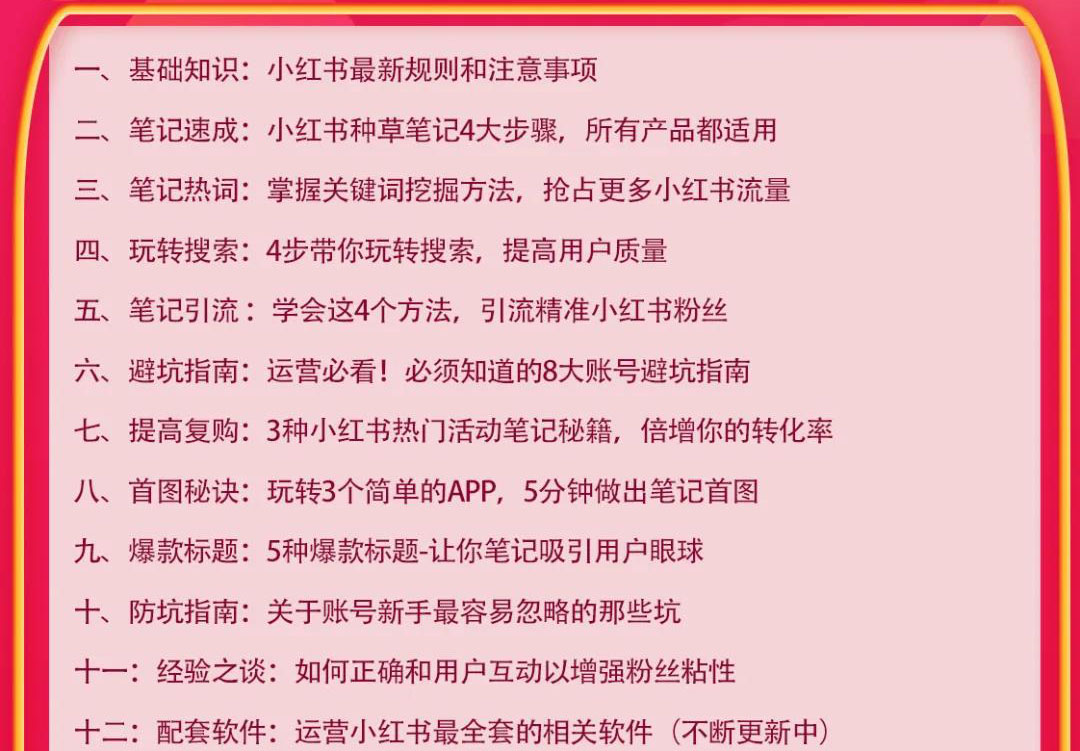 [小红书]（1630期）小红书爆款推广引流训练课9.0，手把手带你玩转小红书 一部手机即可月入万元-第2张图片-智慧创业网