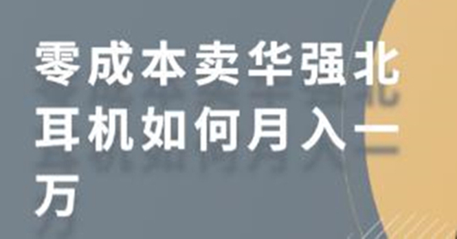 [小红书]（1731期）零成本卖华强北耳机如何月入10000+，教你在小红书上卖华强北耳机-第1张图片-智慧创业网