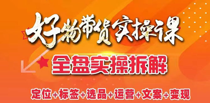 [短视频运营]（2550期）抖音好物带货实操课：全盘拆解抖音好物带货号全套流程打法-第1张图片-智慧创业网