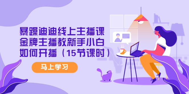 [短视频运营]（4203期）暴躁迪迪线上主播课，金牌主播教新手小白如何开播（15节课时）