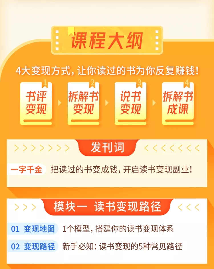 [文案写作]（1618期）读书变现营，每天半小时，把读过的书统统变成钱【赠999元大礼包】-第4张图片-智慧创业网