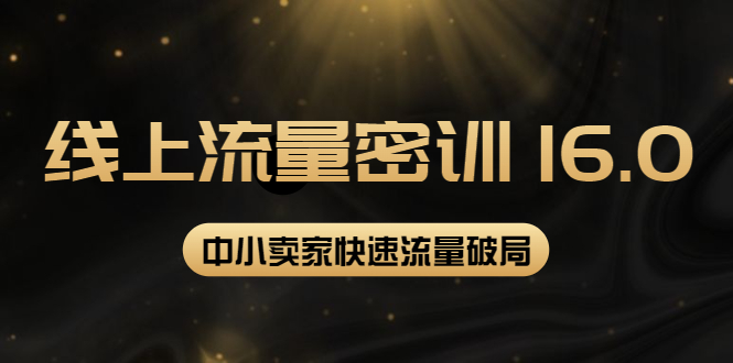 [国内电商]（3962期）2022秋秋线上流量密训16.0：包含 暴力引流10W+中小卖家流量破局技巧 等等！-第1张图片-智慧创业网