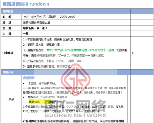 [短视频运营]超详细直播带货流程，及直播脚本文案模板