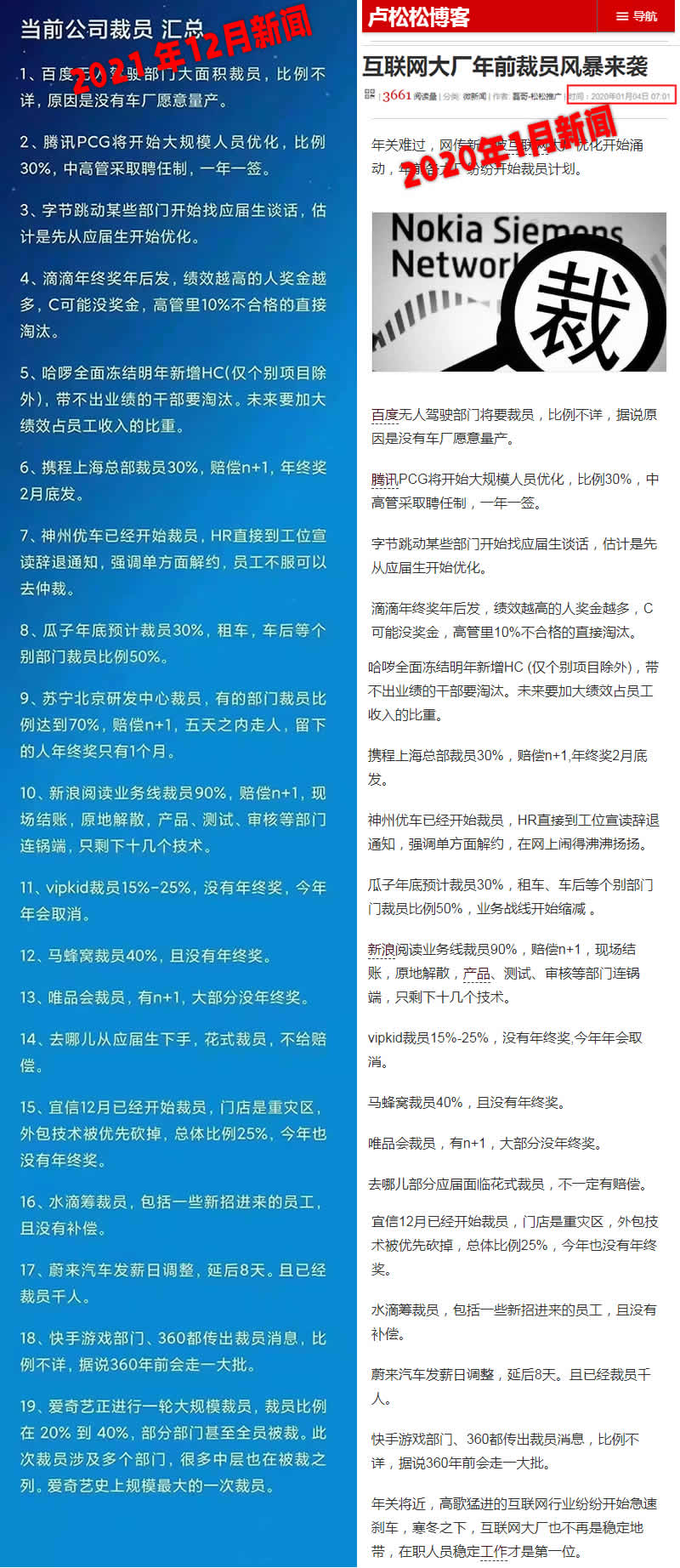 [创业资讯]最近互联网公司大面积裁员真相