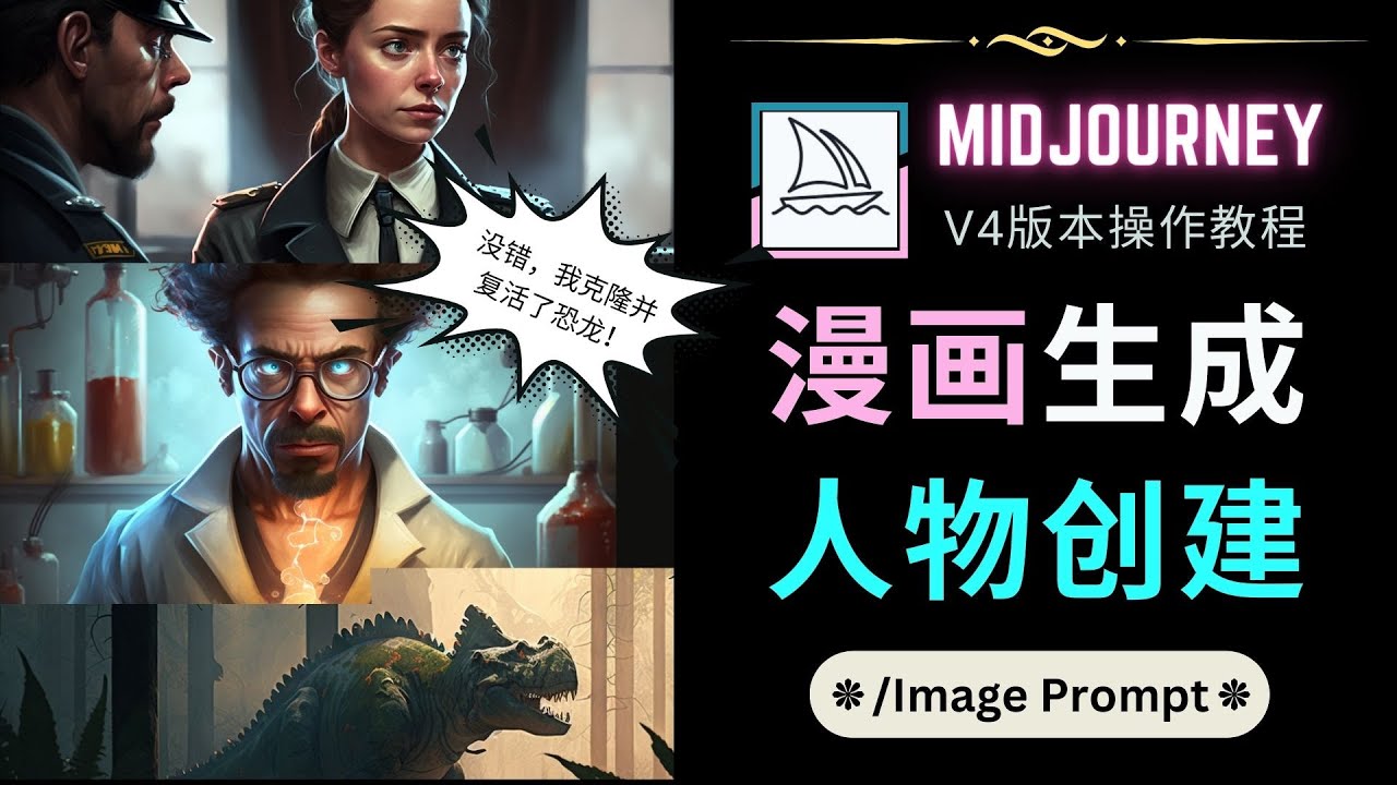 [国外项目]（4899期）Midjourney V4版本操作教程：2个简单参数，完成漫画生成，人物创建-第1张图片-智慧创业网