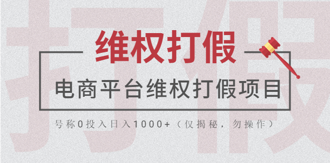 [热门给力项目]（5709期）电商平台维权打假项目，号称0投入日入1000+（仅揭秘，勿操作）-第1张图片-智慧创业网