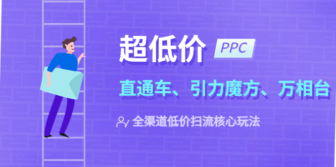 [国内电商]（5659期）2023超低价·ppc—“直通车、引力魔方、万相台”全渠道·低价扫流核心玩法