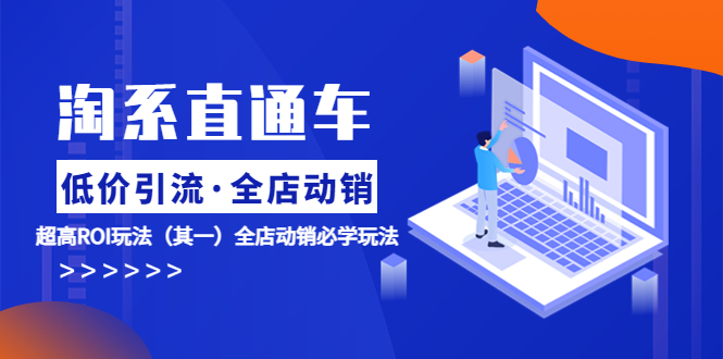 [国内电商]（5954期）淘系直通车《低价·引流 全店·动销》超高ROI玩法（其一）全店动销必学玩法