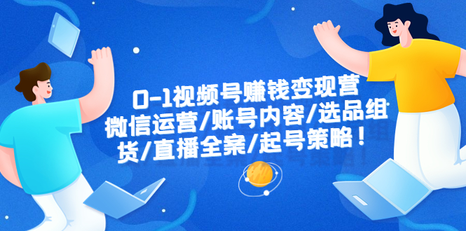 [短视频运营]（6340期）0-1视频号赚钱变现营：微信运营-账号内容-选品组货-直播全案-起号策略！-第1张图片-智慧创业网