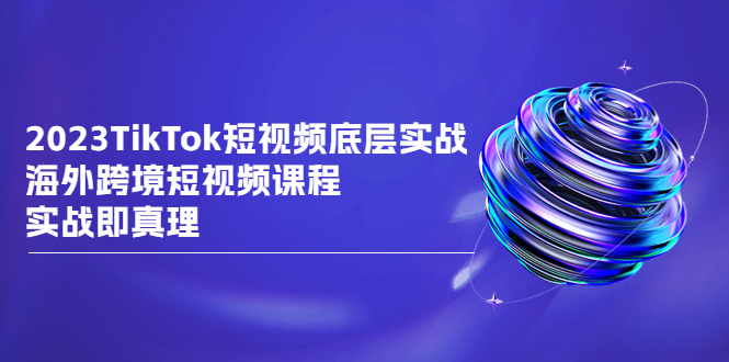 [跨境电商]（6797期）2023TikTok-短视频底层实战，海外跨境短视频课程，实战即真理-第1张图片-智慧创业网