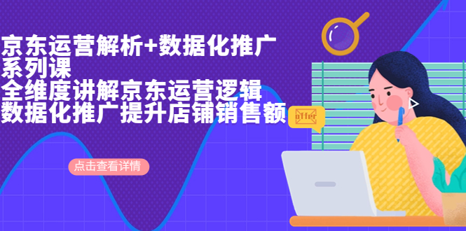 [国内电商]（6931期）京东运营解析与数据化推广系列课，全维度讲解京东运营逻辑+数据化推广提...