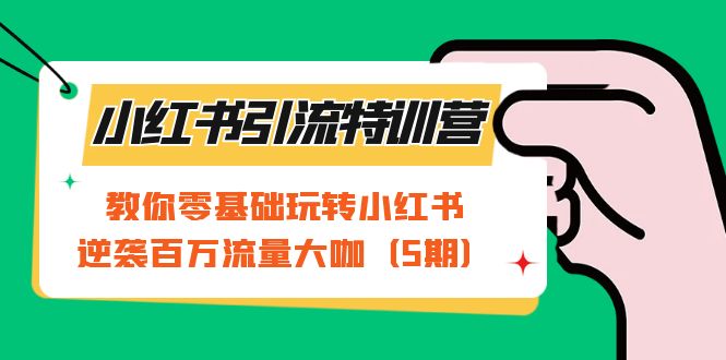 [小红书]（7211期）小红书引流特训营-第5期：教你零基础玩转小红书，逆袭百万流量大咖-第1张图片-智慧创业网