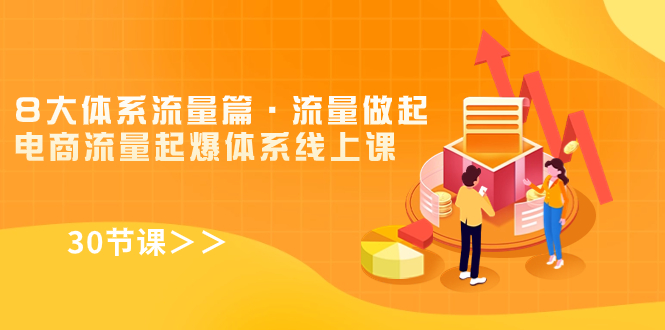 [国内电商]（7547期）8大体系流量篇·流量做起，电商流量起爆体系线上课（30节课）