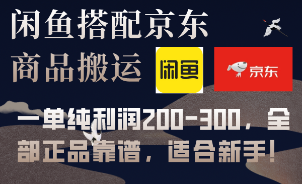 [热门给力项目]（7892期）闲鱼搭配京东备份库搬运，一单纯利润200-300，全部正品靠谱，适合新手！-第1张图片-智慧创业网