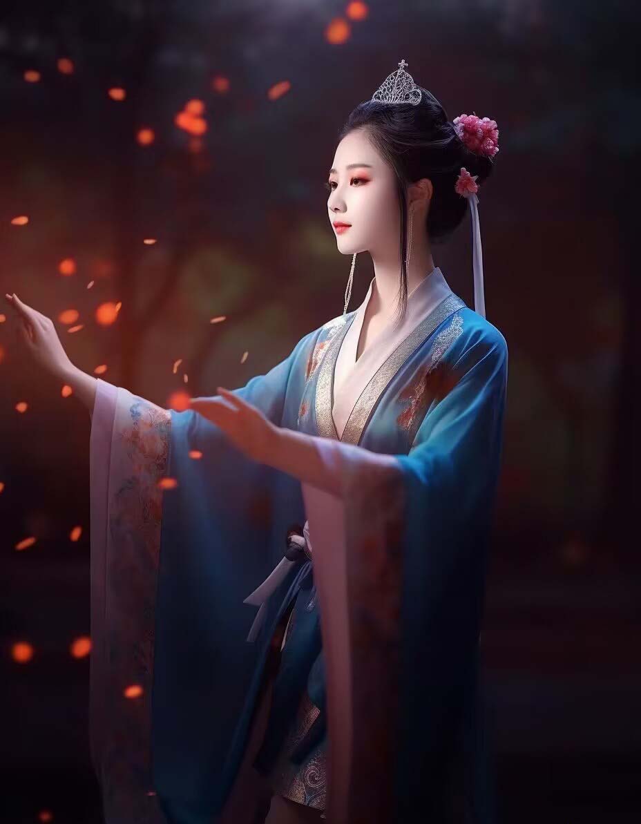 [人工智能]（8814期）Midjourney关键词-AI生成中国风古装汉服美女人像提示关键词-第9张图片-智慧创业网