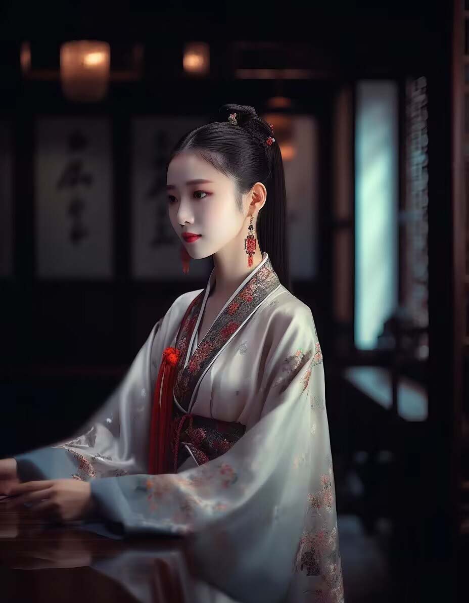 [人工智能]（8814期）Midjourney关键词-AI生成中国风古装汉服美女人像提示关键词-第8张图片-智慧创业网