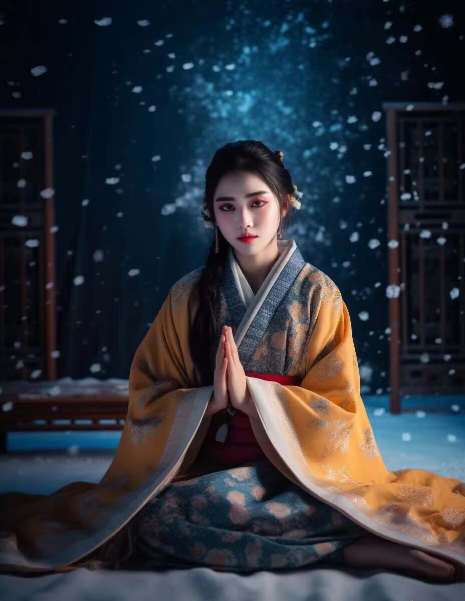 [人工智能]（8814期）Midjourney关键词-AI生成中国风古装汉服美女人像提示关键词-第5张图片-智慧创业网