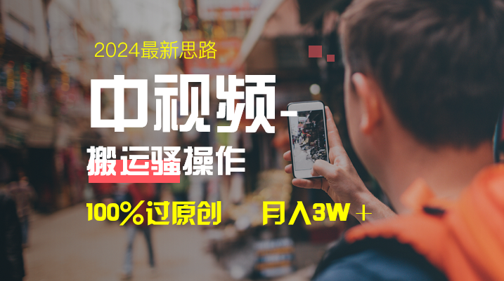 [短视频运营]（8667期）中视频新思路，双重去重100%过原创，一键分发多平台变现，简单无脑，日...