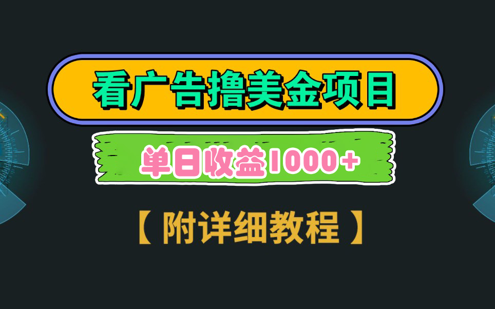 [国外项目]（9023期）Google看广告撸美金，3分钟到账2.5美元 单次拉新5美金，多号操作，日入1千+