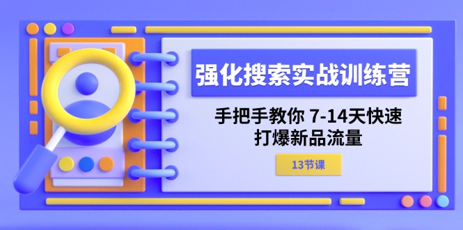 [国内电商]（11557期）强化 搜索实战训练营，手把手教你 7-14天快速-打爆新品流量（13节课）