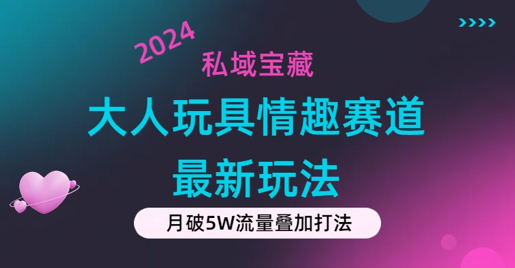 [热门给力项目]（11541期）私域宝藏：大人玩具情趣赛道合规新玩法，零投入，私域超高流量成单率高