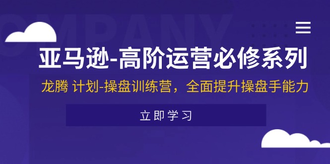 [跨境电商]（11625期）亚马逊-高阶运营必修系列，龙腾 计划-操盘训练营，全面提升操盘手能力