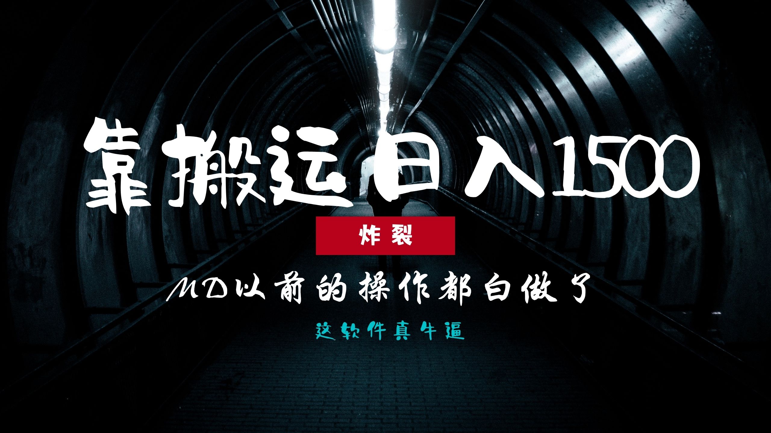 [虚拟项目]（13568期）炸裂！0基础搬运也能批量日赚1500+，以前的操作都白做了！