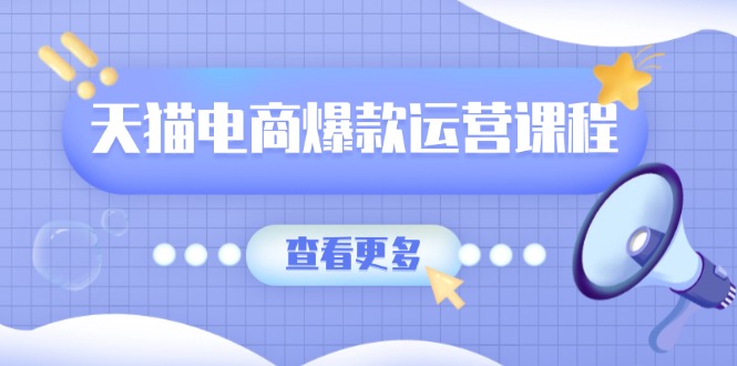 [国内电商]（13910期）天猫电商爆款运营课程，爆款卖点提炼与流量实操，多套模型全面学习