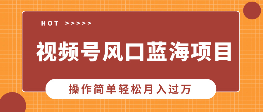[短视频运营]（13945期）视频号风口蓝海项目，中老年人的流量密码，操作简单轻松月入过万