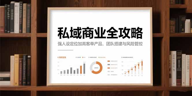 [引流-涨粉-软件]（15294期）私域商业全攻略，强人设定位加高客单产品，团队搭建与风险管控-第1张图片-智慧创业网