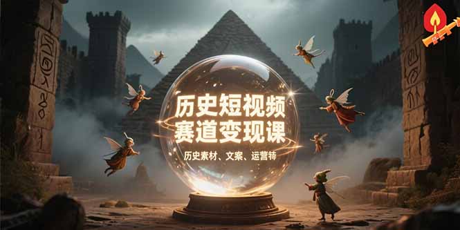 [短视频运营]（15386期）历史短视频赛道变现课，百集素材库应用，文案剪辑技巧，账号运营全案