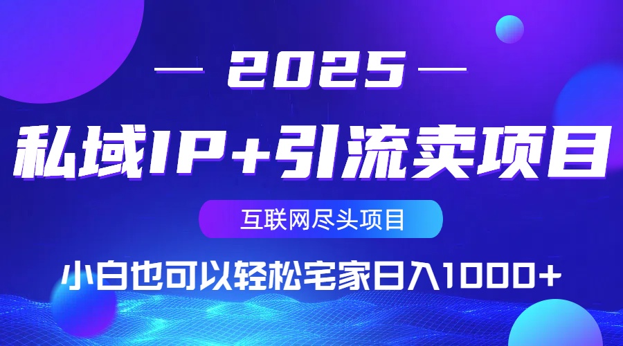 [虚拟项目]（14151期）私域IP+引流卖项目，小白也可以做到轻松宅家日入1000+