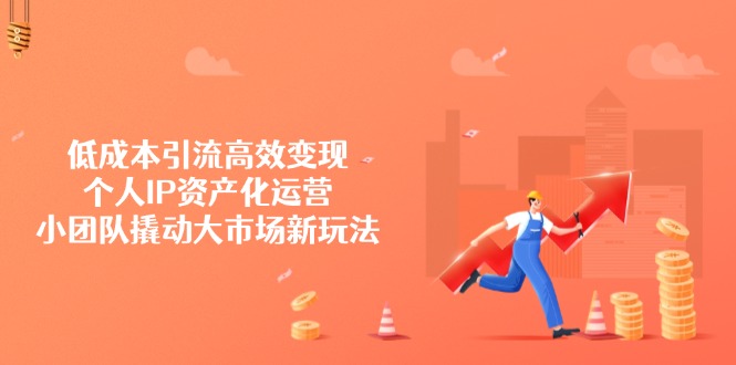 [投资理财]（14555期）低成本引流高效变现，个人IP资产化运营，小团队撬动大市场新玩法