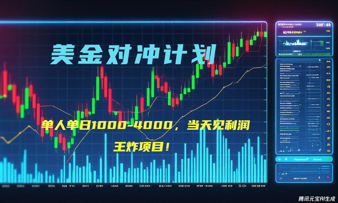 [虚拟项目]（15333期）2025年最暴力项目“美金先登计划”最新最强对冲战法，每日实际收益1K-4K