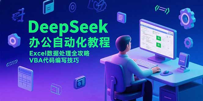 [人工智能]（15342期）DeepSeek办公自动化教程，Excel数据处理全攻略，VBA代码编写技巧